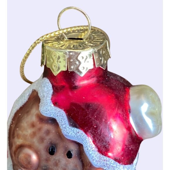 Set Of 3 Hand-Painted Glass Christmas Ornaments Nutcracker Gingerbread Snowman C - Picture 12 of 16